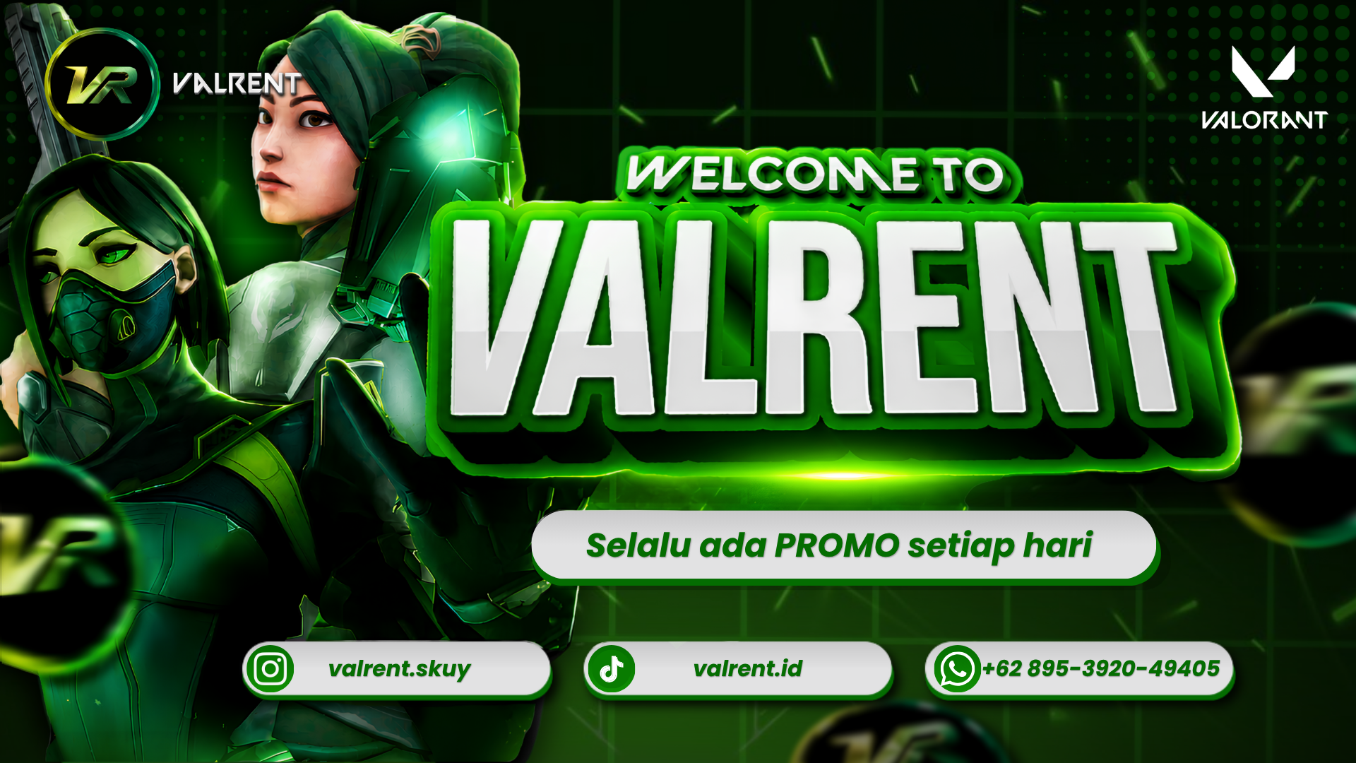 VALRENT — Platform Sewa Akun Valorant Sultan Terpercaya Indonesia